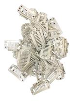 Presilha Tic Tac Branco Para Perucas E Alongamentos 10Un