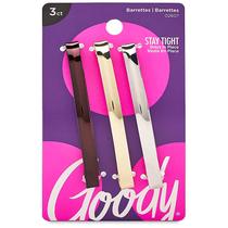 Presilhas de cabelo, clipes, Goody Metal, 3 unidades, cores variadas Presilhas de cabelo, clipes, Goody Metal, 3 unidades, cores variadas