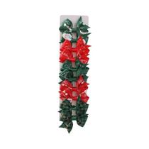 Presilhas De Cabelo Com Estampa De Papai Noel Para Meninas, 10 Peças, Grampos De Cabelo Com Fita,