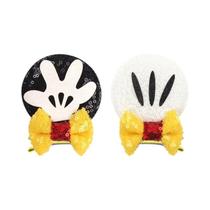 Presilhas De Cabelo Com Lantejoulas E Orelhas De Rato Disney Para Meninas, Grampos De Cabelo Com