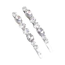 Presilhas de Cabelo de Noiva com Cristais Transparentes - Acessórios para Cabelo Feminino