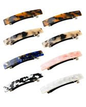 Presilhas de cabelo DF DUALFERV para mulheres, 8 peças de clipes pequenos de acetato