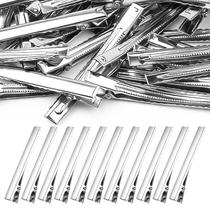 Presilhas de Cabelo Fampery 50 Unidades 7,6 cm Metal Jacaré Prata Presilhas de Cabelo Fampery 50 Unidades 7,6 cm Metal Jacaré Prata