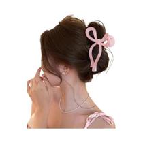 Presilhas De Cabelo Femininas Em Gel Perolado Com Formato De Tesoura E Laço, Acessórios De Cabelo