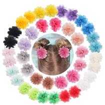 Presilhas de Cabelo Flores Chiffon para Meninas, Coloridas, 5cm, Acessórios para Cabelo Infantil Prendedor de Cabelo Infantil Bico de Pato - Presilhas de Cabelo Flores Chiffon para Meninas, Coloridas, 5cm, Acessórios para Cabelo Infantil Prendedor de Cabelo Infantil Bico de Pato -
