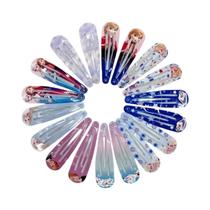 Presilhas De Cabelo Frozen Elsa Para Crianças, Impressão Digital Disney, Presentes De Aniversário