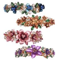 Presilhas de cabelo Lizzie Kay Luxurious Flower Metal x4