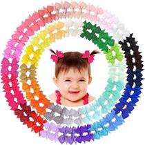 Presilhas de Cabelo para Bebês Recém-Nascidos - 20 Peças com 2,2" - Pequenos Arcos