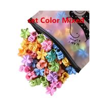 Presilhas De Cabelo Pequenas Com Flores Coloridas Foscas, 10 Peças, Grampos De Cabelo Laterais Y2K,