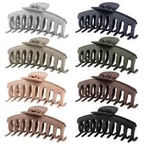 Presilhas de Cabelo TOCESS 11 cm Grandes Foscas Antideslizantes 8 Unidades Presilhas de Cabelo TOCESS 11 cm Grandes Foscas Antideslizantes 8 Unidades