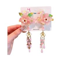 Presilhas De Cabelo Tradicionais Femininas E Infantis Hanfu Com Fita, Borla E Borboleta, Estilo