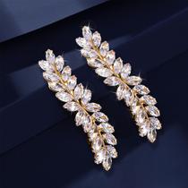 Presilhas de cabelo WHAVEL Rhinestone Crystal Leaf para casamento Presilhas de cabelo WHAVEL Rhinestone Crystal Leaf para casamento