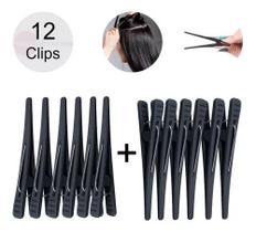 Presilhas Jacaré Prendedor De Cabelo Bico De Pato Com 12 Und