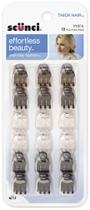 Presilhas Mini Jaw Scunci 1 cm, pacote com 18 Presilhas Mini Jaw Scunci 1 cm, pacote com 18