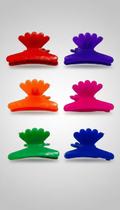 Presilhas Piranha Cabelo Plástico 7.5cm 24 Unidades