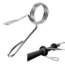 Presilhas Zincada De 25,5mm 3 Voltas Reforçada Para Barra De Musculação Academia Para Prender Anilhas Treino Fitness