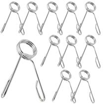 Presilhas Zincada De 27,5mm 3 Voltas Reforçada Para Prender Anilha Em Barra De Musculação Academia Treino Em Casa