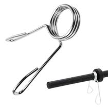 Presilhas Zincada De 27,5mm 3 Voltas Reforçada Para Prender Anilha Em Barra De Musculação Academia Treino Em Casa