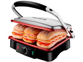 Press Grill 180 Mondial Preto e Inox 2000W PG-02 Press Grill 180 Mondial Preto e Inox 2000W PG-02