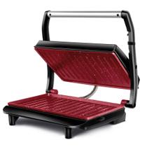 Press Grill Master Press Mondial Vermelho e Inox 1000W PG-01-RC