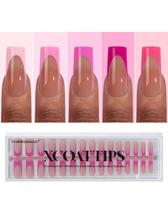 Press On Nails Bartbox Nails XCOATTIPS Pink French Tip