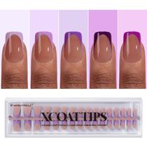Press On Nails Bartbox Nails XCOATTIPS Purple French Tip