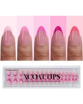 Press On Nails Bartbox Nails XCOATTIPS Short Ammond Pink