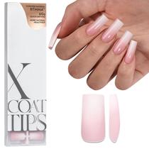 Press on Nails battbox nails XCOATTIPS Ombre Pink White 150 unidades