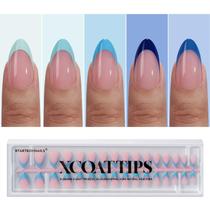Press On Nails Btartbox Nails XCOATTIPS French Tip Blue 160 unidades