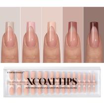 Press on Nails btartboxnails XCOATTIPS French Gel Skin Tones