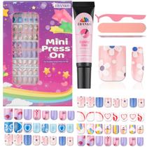 Press on Nails EBANKU Kids 130 peças Flower Mermaid Heart