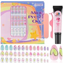 Press on Nails EBANKU Kids Colorful Heart 78 unidades +8 anos Press on Nails EBANKU Kids Colorful Heart 78 unidades +8 anos
