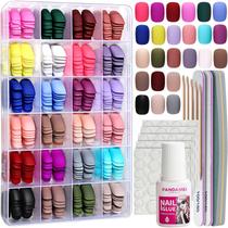 Press on Nails Fandamei Short Round Matte, 24 pacotes, 576 unidades