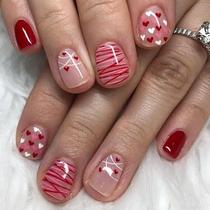 Press on Nails Foweso Valentines Day Short Square x24 Press on Nails Foweso Valentines Day Short Square x24