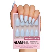 Press-On Nails Glamnetic Blueberry Milk Short azul claro