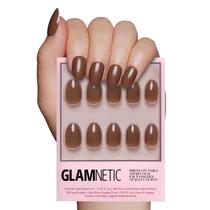 Press On Nails Glamnetic Chocolate Brown Short Oval