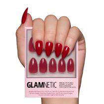 Press On Nails Glamnetic Classic Red Opaque Cool Tone Press On Nails Glamnetic Classic Red Opaque Cool Tone