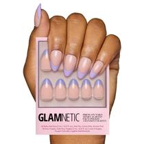 Press-On Nails Glamnetic French Lilac Short Ammond Purple Press-On Nails Glamnetic French Lilac Short Ammond Purple