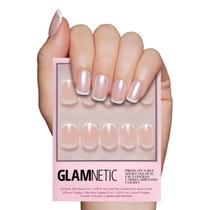 Press On Nails Glamnetic La Perle Squoval White French Tips Press On Nails Glamnetic La Perle Squoval White French Tips