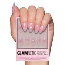 Press On Nails Glamnetic Lovers Knot Short Ammond com detalhes em laço