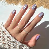 Press On Nails Glamnetic Mermaid's Tail Short Oval Purple Press On Nails Glamnetic Mermaid's Tail Short Oval Purple