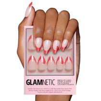 Press On Nails Glamnetic Mrs. Claus Red French Tip Short Press On Nails Glamnetic Mrs. Claus Red French Tip Short