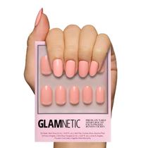 Press On Nails Glamnetic Peach Coral Short Round Laranja Press On Nails Glamnetic Peach Coral Short Round Laranja