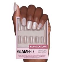 Press-On Nails Glamnetic Pure Intentions Brilhante Curto Redondo