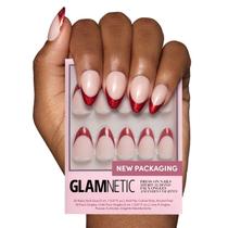 Press On Nails Glamnetic Red Affair Short Ammond Glitter