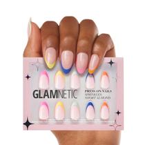 Press On Nails Glamnetic Sprinkles Rainbow French Tip