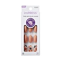 Press-On Nails Impress As It Was”, sem cola, tamanho médio