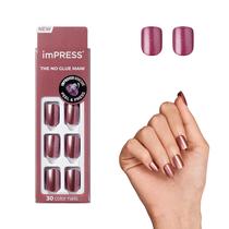 Press On Nails Impress, cor 'Peanut Pink', tamanho curto