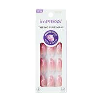 Press-On Nails Impress em forma de amêndoa rosa 'Wild Venus'