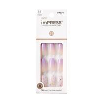 Press On Nails Impress em forma de caixão roxo All I Want”